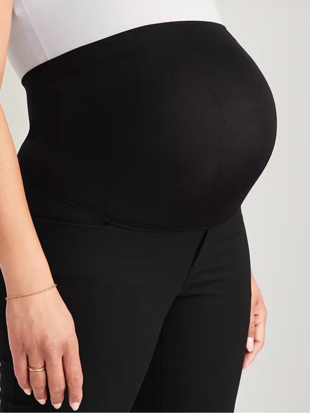 Maternity Slim Ankle Pants - Black - Picture 3 of 3